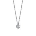 Luca Barra - Collana Donna Acciaio - Zircone Bianco - 40+5Cm