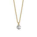 Luca Barra - Collana Donna Acciaio - Zircone Bianco - Ip Gold
