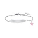 Luca Barra - Bracciale Bambina - Acciaio - Smalto Rosa