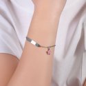 Luca Barra - Bracciale Bambina - Acciaio - Smalto Rosa