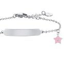 Luca Barra - Bracciale Bambina - Acciaio - Smalto Rosa
