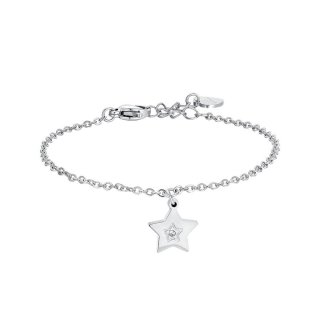 Luca Barra - Bracciale Bambina Stella - Acciaio - Cristallo Bianco