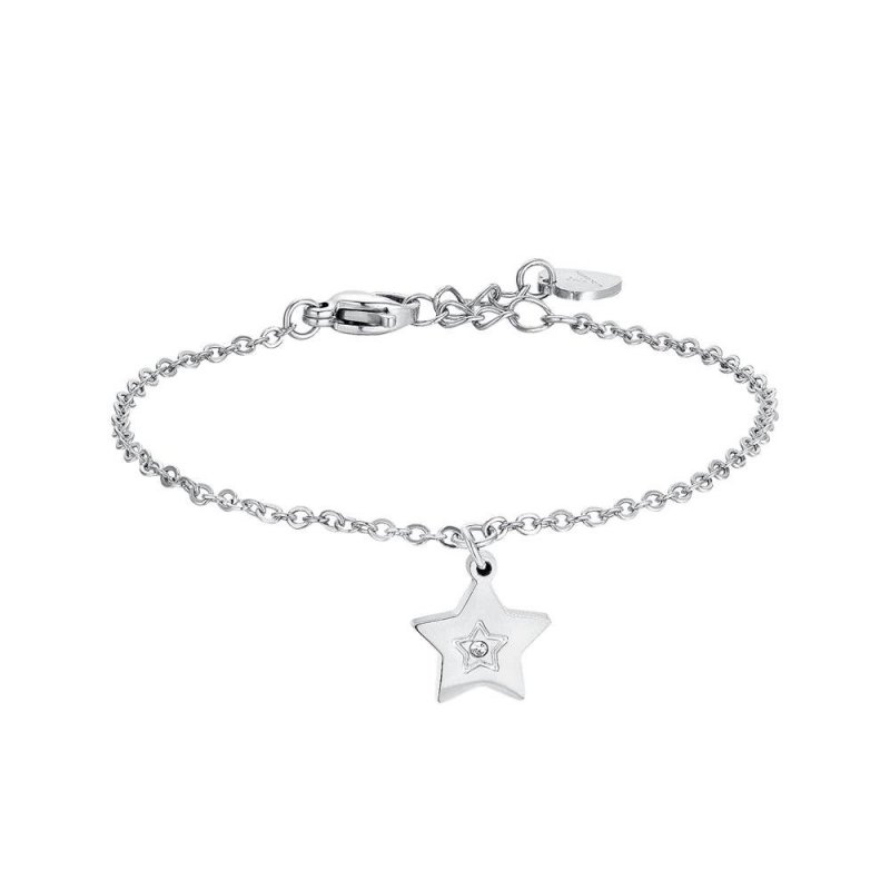 Luca Barra - Bracciale Bambina Stella - Acciaio - Cristallo Bianco