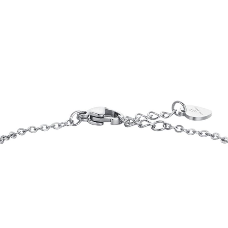 Luca Barra - Bracciale Bambina Acciaio - Stella - Piastra Personalizzabile