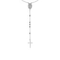 Luca Barra - Collana Rosario Donna - Acciaio - Sfere 3Mm