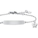 Luca Barra - Bracciale Bambina Farfalle - Acciaio - Piastra