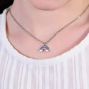Luca Barra - Collana Bambina Arcobaleno - Acciaio - Smalto Multicolor