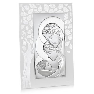 Ottaviani - Icona Verticale Sacra Famiglia - Legno - Bianco