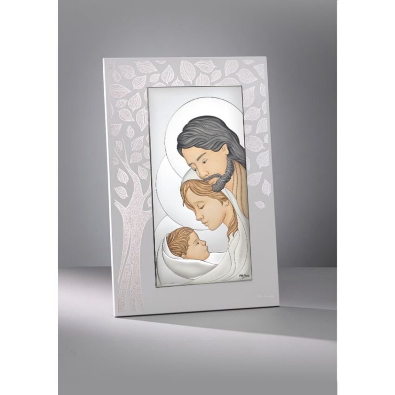 Ottaviani - Icona Verticale Sacra Famiglia - Legno - Bianco