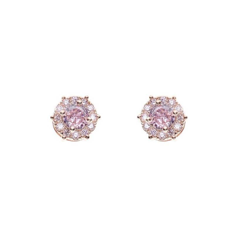 Ottaviani - Orecchini Placcati Oro Rosa - Cubic Zirconia - Donna