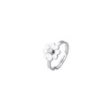 Luca Barra - Anello Donna Quadrifoglio - Acciaio - Zircone Bianco