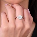 Luca Barra - Anello Donna Quadrifoglio - Acciaio - Zircone Bianco