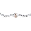 Luca Barra - Bracciale Tennis Uomo - Acciaio - Zirconi Bianchi