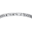 Luca Barra - Bracciale Uomo Acciaio - Piastra Rettangolare