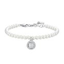 Luca Barra - Bracciale Donna Acciaio - Perle Sintetiche - Zircone Bianco