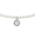 Luca Barra - Bracciale Donna Acciaio - Perle Sintetiche - Zircone Bianco