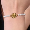 Luca Barra - Bracciale Donna - Acciaio Ip Gold - Perle Rosa
