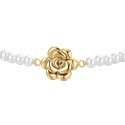 Luca Barra - Bracciale Donna - Acciaio Ip Gold - Perle Rosa