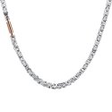 Luca Barra - Collana Uomo Acciaio - Elemento Ip Rose - Moderno