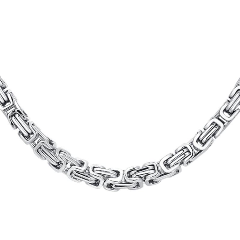 Luca Barra - Collana Uomo Acciaio - Elemento Ip Rose - Moderno
