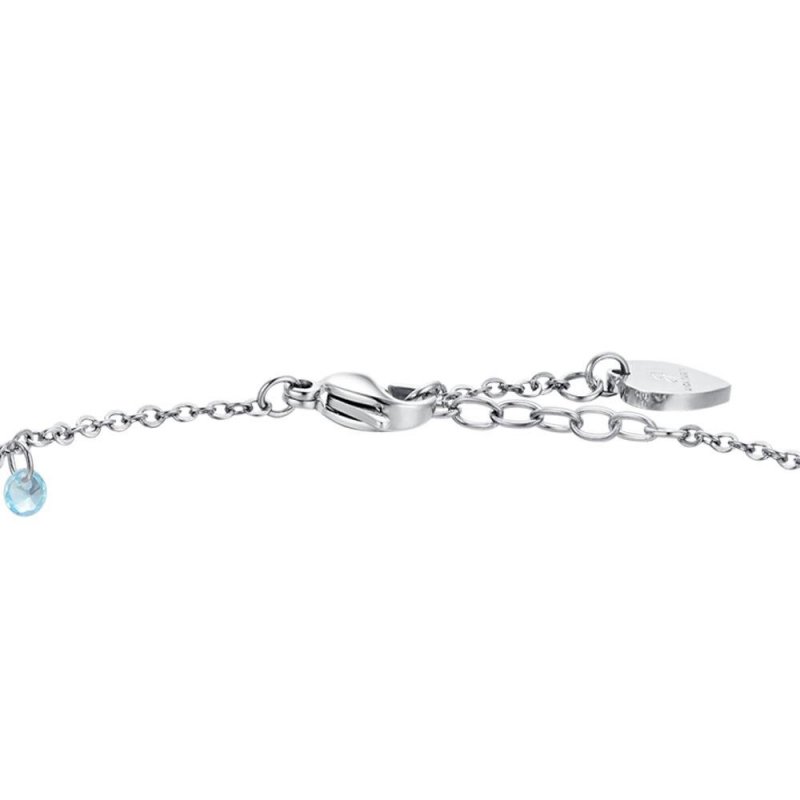 Luca Barra - Cavigliera Donna - Acciaio - Zirconi Multicolor