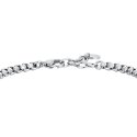 Luca Barra - Bracciale Uomo Acciaio - Ceramica Nera - Zirconi
