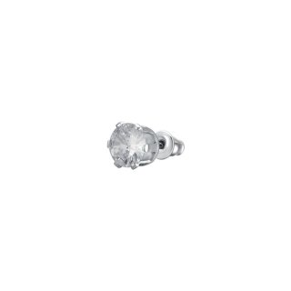 Luca Barra - Mono Orecchino Donna - Acciaio - Zircone Bianco