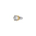 Luca Barra - Mono Orecchino Donna - Acciaio Ip Gold - Zircone Bianco