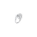 Luca Barra - Anello Donna Acciaio - Farfalla - Zircone Bianco