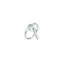 Luca Barra - Anello Donna Acciaio - Corno - Zircone Bianco
