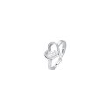 Luca Barra - Anello Cuore Donna - Acciaio - Zirconi