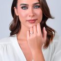 Luca Barra - Anello Donna Stella - Acciaio - Zirconi
