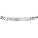 Luca Barra - Bracciale Uomo Infinito - Acciaio - Elegante