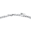 Luca Barra - Bracciale Uomo Acciaio - Piastra Ip Black - Croce