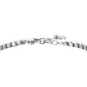 Luca Barra - Bracciale Uomo Acciaio - Piastra Ip Black