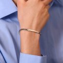 Luca Barra - Bracciale Uomo Acciaio - Piastra Ip Rose - Eleganza
