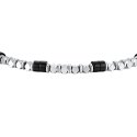 Luca Barra - Bracciale Uomo Acciaio - Ematite - Onice