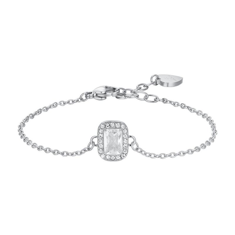 Luca Barra - Bracciale Donna Acciaio - Cristalli - Zircone