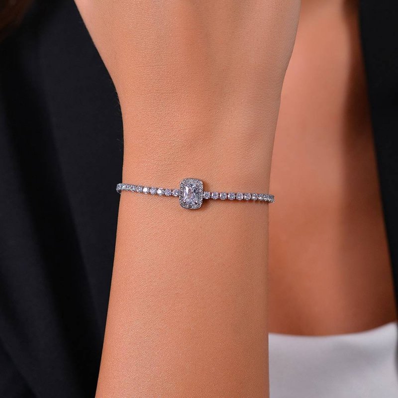 Luca Barra - Bracciale Tennis Donna - Acciaio - Cristalli - Zircone