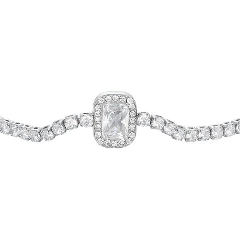 Luca Barra - Bracciale Tennis Donna - Acciaio - Cristalli - Zircone