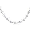 Luca Barra - Collana Donna Cuori - Acciaio - Design Romantico