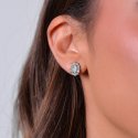 Luca Barra - Orecchini Donna Acciaio - Cristalli - Zircone Bianco