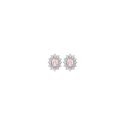 Luca Barra - Orecchini Donna Acciaio - Cristalli - Zircone Rosa