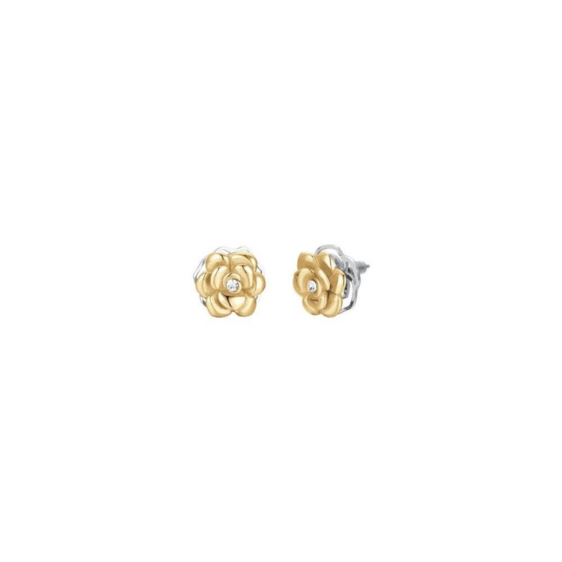 Luca Barra - Orecchini Donna - Acciaio Ip Gold - Rosa Girevole