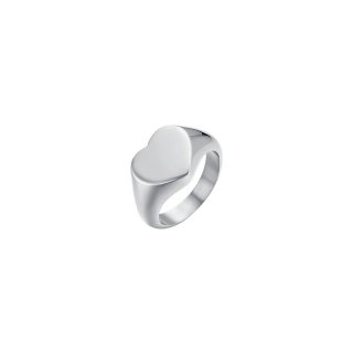 Luca Barra - Anello Sigillo Donna - Acciaio - Cuore