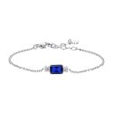 Luca Barra - Bracciale Donna Acciaio - Zirconi Blu - Zirconi Bianchi