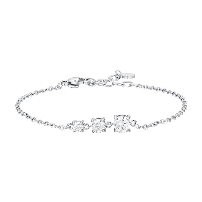 Luca Barra - Bracciale Donna Acciaio - Zirconi Bianchi - Elegante