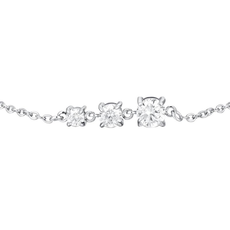 Luca Barra - Bracciale Donna Acciaio - Zirconi Bianchi - Elegante