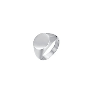 Luca Barra - Anello Sigillo Donna - Acciaio - Misura 8