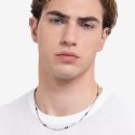 Luca Barra - Collana Uomo Acciaio - Pietre Agata - Design Elegante